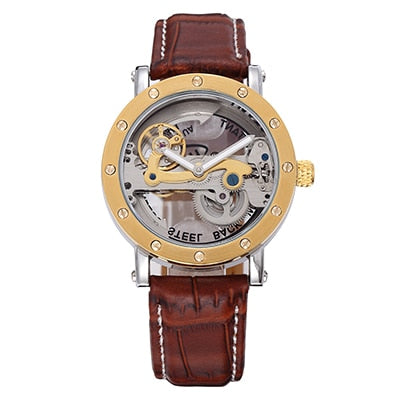 Automatic Golden Bridge Leather Strap