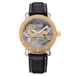 Automatic Golden Bridge Leather Strap