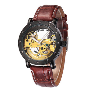 Automatic Golden Bridge Leather Strap