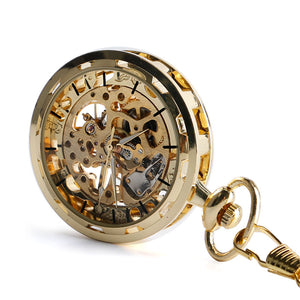 Vintage Skeleton Mechanical Pocket Watch