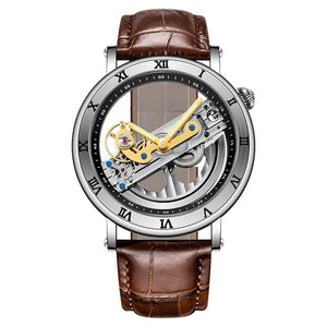 FORSINING Skeleton Automatic Sport Watch